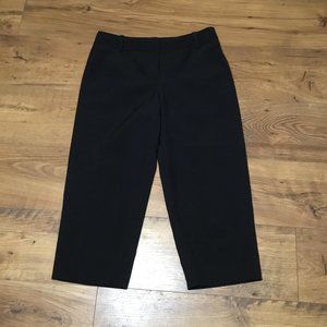Worthington Black Modern Fit Knit Career Wear Capri Pants Misses Size 4